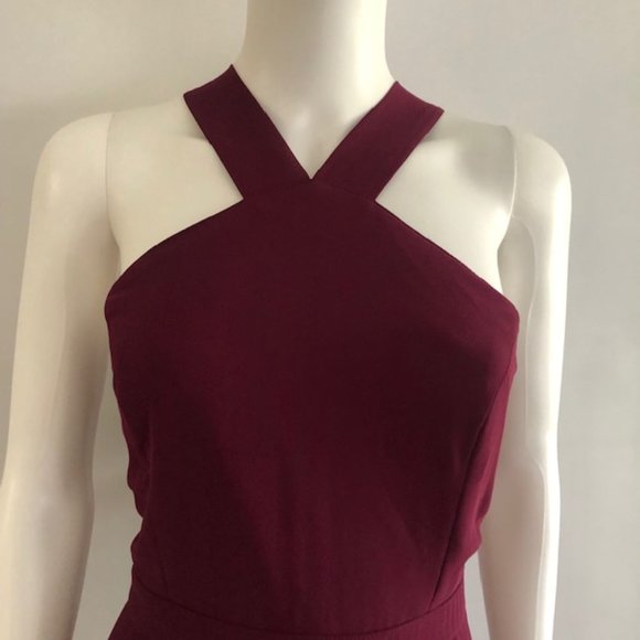 LULU'S FOREVERMORE MAROON DRESS SIZE XLARGE - Picture 2 of 6